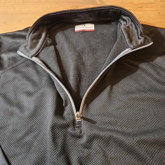 Grandslam Men's 1/4 Zip Pullover Black Size Large - Picture 3 of 9